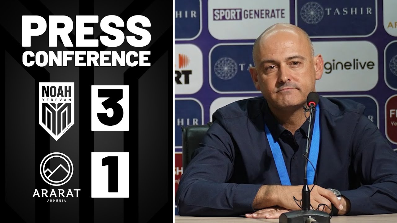 Noah Rui Rui Mota | Press Conference | Noah 3-1 Ararat-Armenia - YouTube