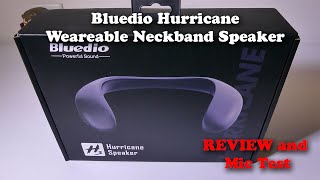 Bluedio Hurricane Wearable Neckband Speaker REVIEW and MIC TEST