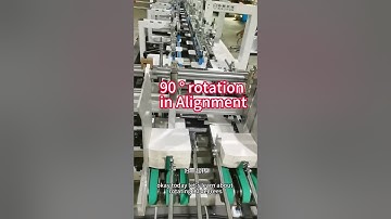 90° rotation in Alignment how to set up in detail-XIESHUN folder gluer machine  #foldergluer
