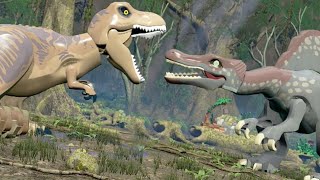 LEGO jurassic world - ESPINOSSAURO VS T-REX (EP 19) (#cleBSL) (#2023)