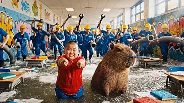 Bo, Capy và 1000 người - Điều gì sẽ xảy ra? #capybara #capylala