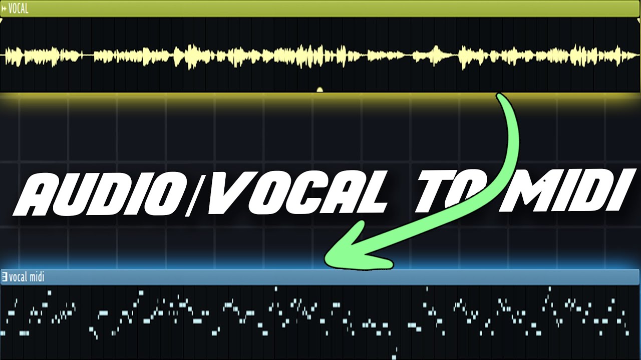 How to Convert Audio or Vocals to MIDI in FL Studio 21 - YouTube