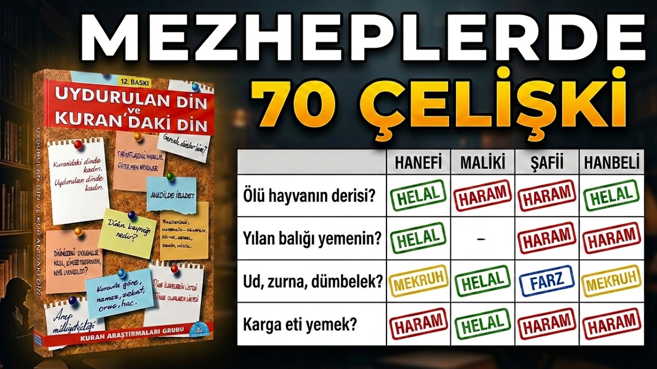 Tablo Features Mezheplerin Çelişkilerine 70 Örnekli Tablo (Sesli Kitap) - YouTube