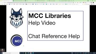 MCC Libraries Chat Reference