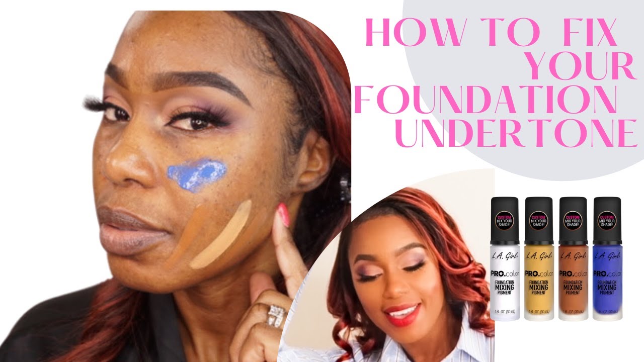 Here's how I use white foundation to lighten darker foundations