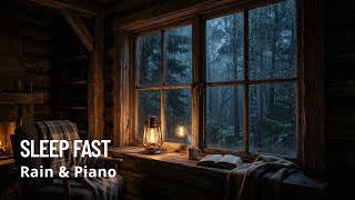 Heavy Rain and Subtle Piano [1 Hour] - Fall Asleep Fast