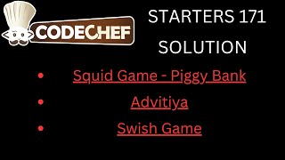 CodeChef Starters 171 Solution