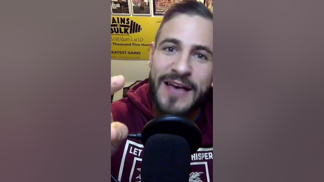 Brandon Lirio vents about dry scooping preworkout! YouTube
