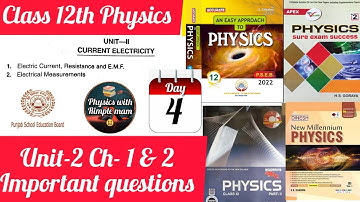12 Physics unit-2 Current electricity important question #physics #pseb #current_electricity