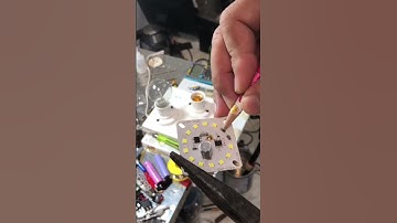 Cách sửa bóng đèn led tròn trụ bằng cây bút chì và quẹt gas cực nhanh.!