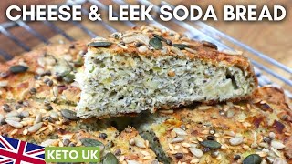 Cheese & Leek Soda Bread // UK Keto Recipe