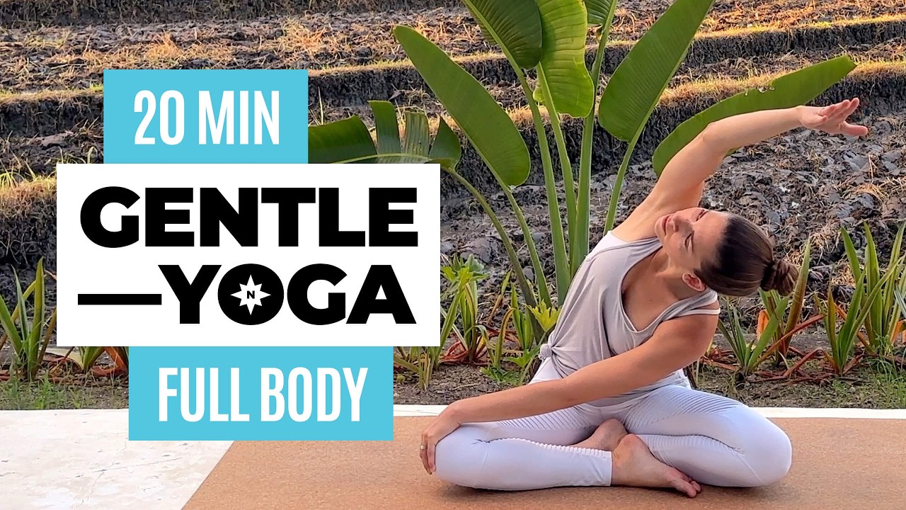 20 MINUTE GENTLE YOGA ROUTINE | No Talking, Full Body Yoga Stretch to Relax 🧘‍♀️