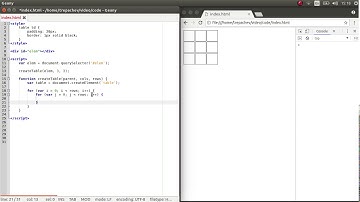 Функция для создания HTML таблицы на JavaScript
