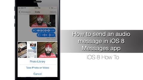 How to send an audio message in iOS 8 Messages app - iPhone Hacks