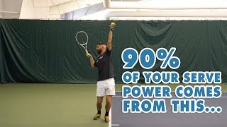 90% Of Your Serve Power Comes From This - Tennis Lesson