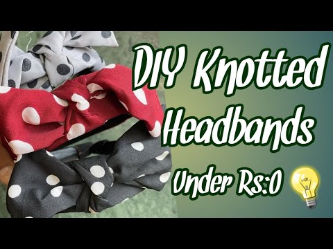 How To Make Knotted Headband At Home | Reusing Waste Neckties 1 Million Views