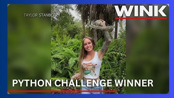 Taylor Stanberry, Florida Python Challenge grand prize winner, weighs in