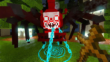 WHAT HAPPENS IF YOU USE A CRUCIFIX ON CHOO CHOO CHARLES AND ADWARD IN MINECRAFT