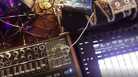 Using CV from Minibrute2 to modulate cassette tape loop