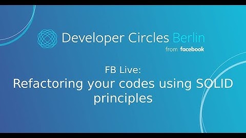 Refactor your code using SOLID principles