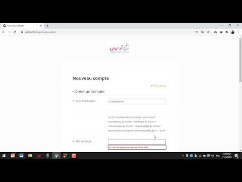 Comment crée un compte UVT pour ISETMa2020