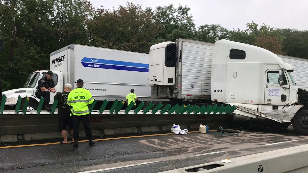 TT Crash on Route 146 in Millbury YouTube