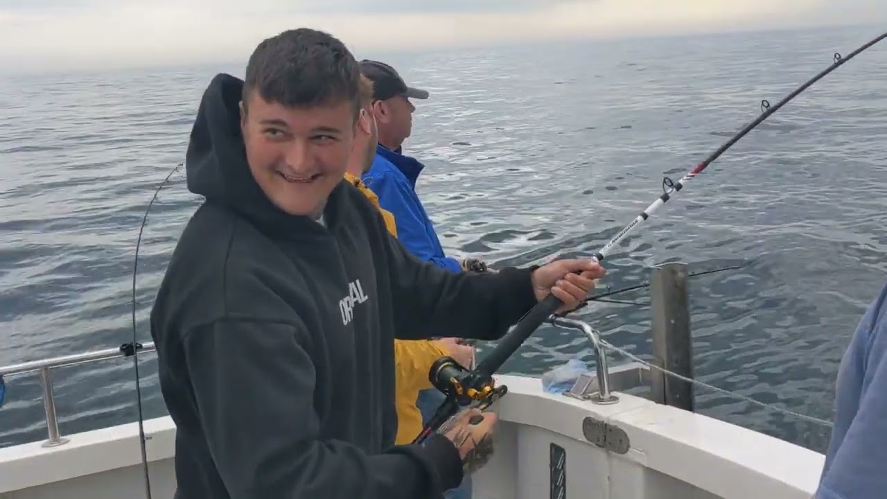 Deepsea fishing in Weymouth, United Kingdom. POBSE