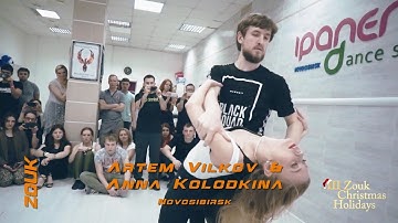 Artem Vilkov & Anna Kolodkina | ZOUK DEMO | Zouk&Samba Christmas Holidays 2018