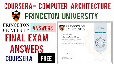 Computer Architecture Coursera Final Exam Answers | Coursera Computer Architecture All Quiz Answers