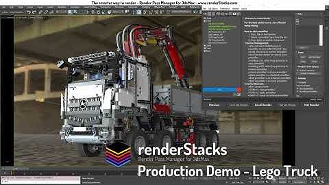 renderStacks production demo - Lego Truck