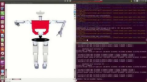 First tests using Diff. Inverse Kinematic with error correction (simulated and the real robot)