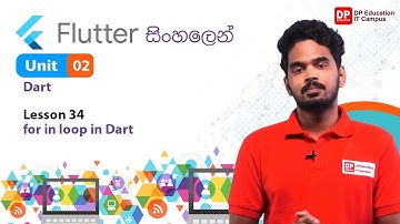 Unit 02 | Lesson 34 | for in loop in Dart | Flutter