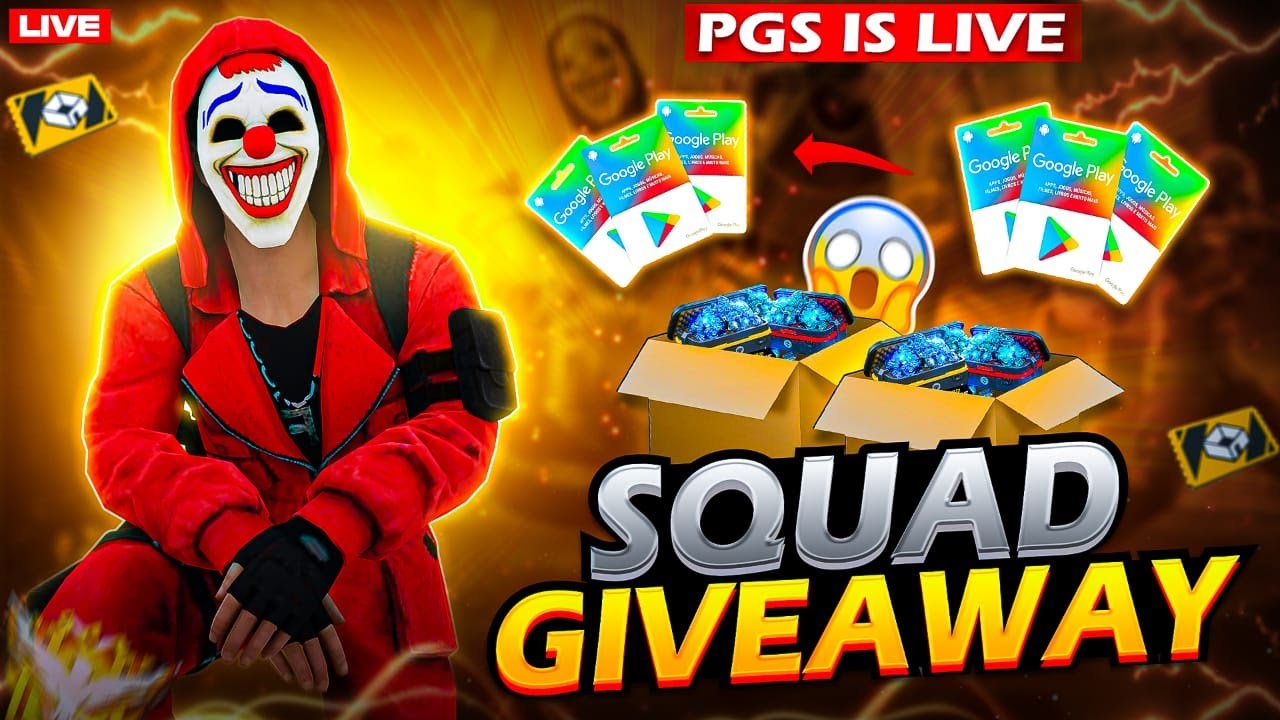 FREE FIRE LIVE GIVEAWAY CUSTOM ROOM | FF LIVE DIAMOND OR REDEEM CODE ...