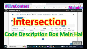 Intersection || Atcoder || Solution Explain