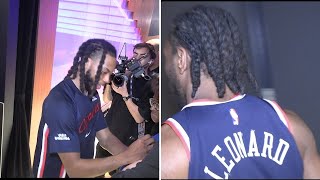 Darius Garland & Kawhi Leonard Immediately After Garlands Clippers Debut In Win Over Pacers 