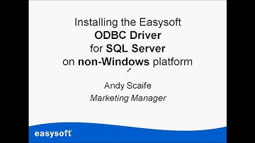 Installing the Easysoft Limited SQL Server ODBC Driver on a non-Windows platform