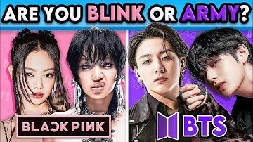 BLACKPINK VS BTS ! [ARE YOU BLINK OR ARMY? ] MULTI QUIZ  | KPOP QUIZ 🎮