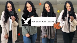 AMERICAN EAGLE AEIRE TRY ON HAUL | AMERICAN EAGLE FALL COZY