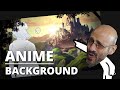 How to create an anime background in 2 days with quick digital painting