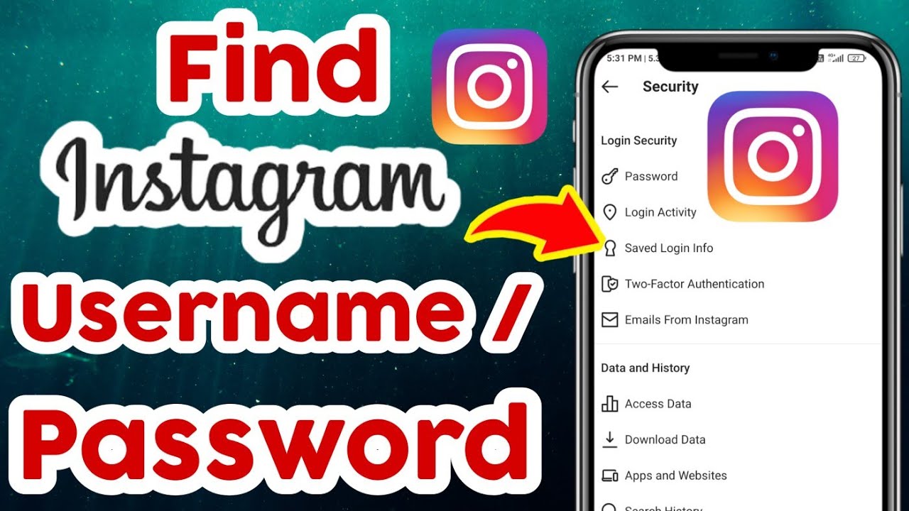 how to find instagram username and password YouTube
