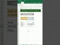 Age calculator in excel #excel #exceltips  #exceltricks