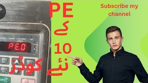 VFD Invt PE New 10 Codes PE Parameter PE Factory setting Chf100ANoorPashtoDamage diamond and invite