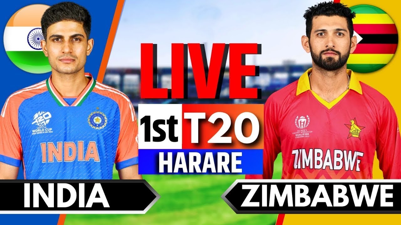 India vs Zimbabwe, 1st T20 Live Cricket Match Today IND vs ZIM Live Match Today IND vs ZIM