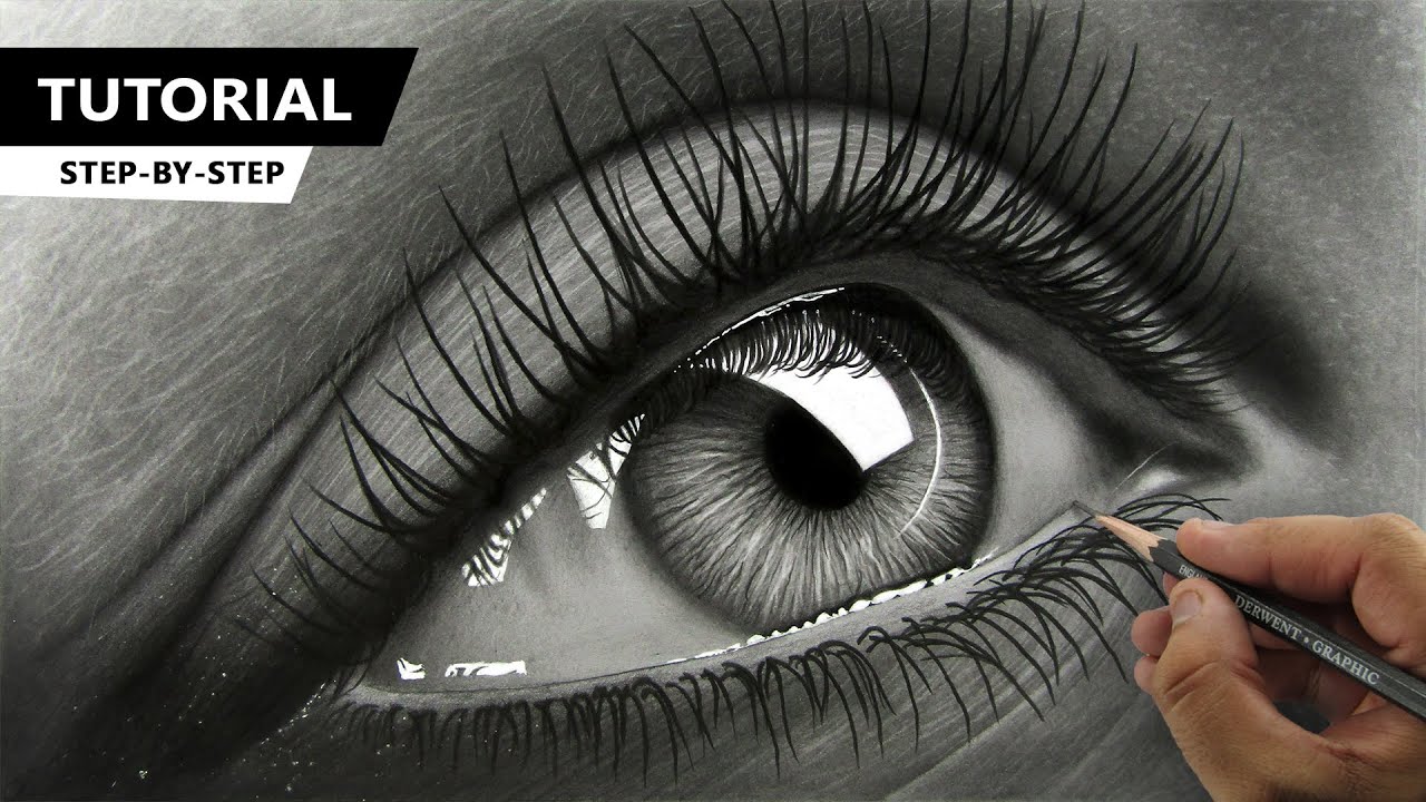 How to draw hyper realistic eyes by pencil with this howto video and  stepbystep drawing instructions Pencil drawin  Ojo tatuaje Dibujos de  ojos Ojo realista