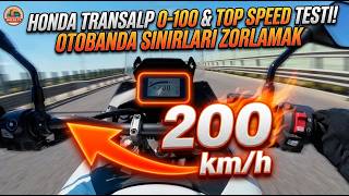 Honda Transalp Xl750 0-100 Hız Denemesi Top Speed Kaç Gördüm?