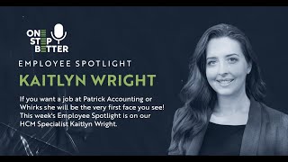 Employee Spotlight: Kaitlyn Wright