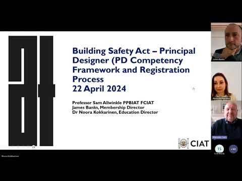 CIAT Principal Designer Registration Process and Insight Workshop #1