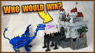 MASSIVE LEGO Castle MOC with Custom DRAGON! 🏰🐉