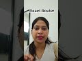 Most asked interview questions| React Router