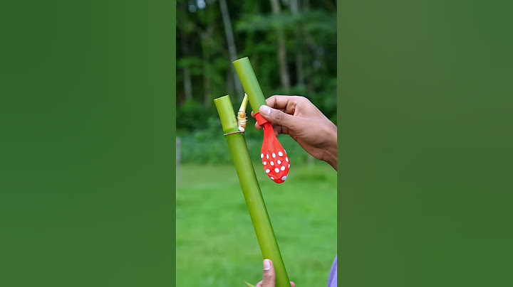 DIY Bamboo Creations with single balloone slingshots #Bamboo #diy #slingshot